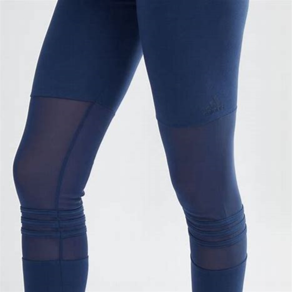 adidas Blue Mesh Tights - Picture 2 of 7